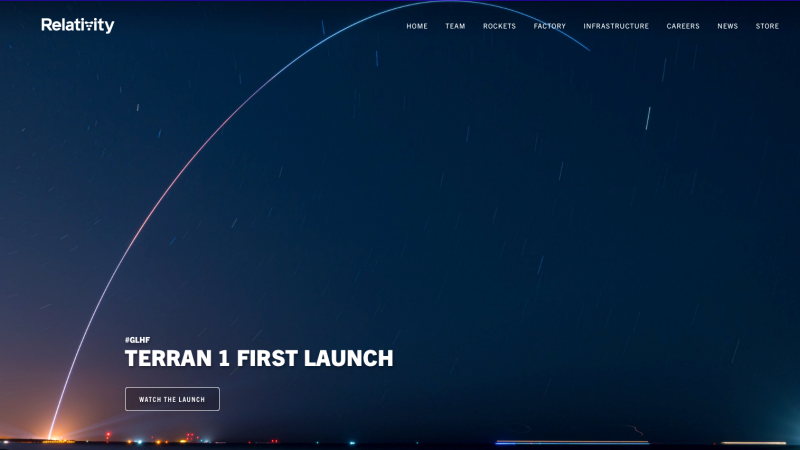 火箭制造公司「相对论空间」（Relativity Space）官方网站。