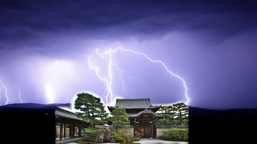 雷电向他聚集 空中传来三次呵斥声（示意图片：希望之声合成）