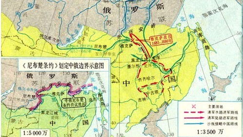 江泽民与俄罗斯签定“中俄边界新约”，彻底否定了清朝官兵浴血奋战换来的中俄边界平等条约——《尼布楚条约》。