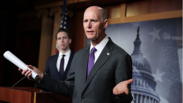 佛罗里达州的共和党籍联邦参议员里克·斯科特（Rick Scott）（图片来源：Alex Wong/Getty Images