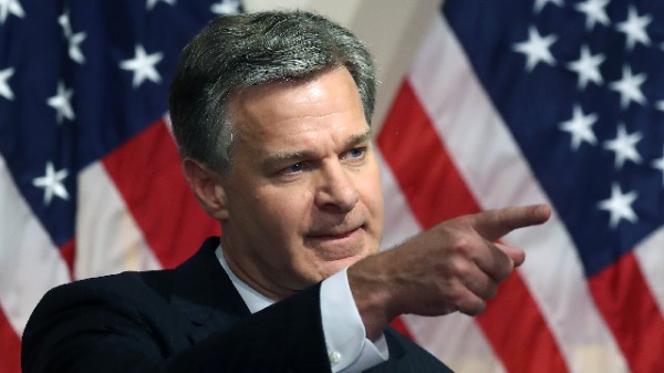 美國聯邦調查局（FBI）局長克里斯托弗．雷（Christopher Wray）（圖片來源：Mark Wilson/Getty Images）