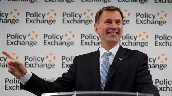 英國外相亨特（Jeremy Hunt）（圖片來源：Frank Augstein- WPA Pool/Getty Images)