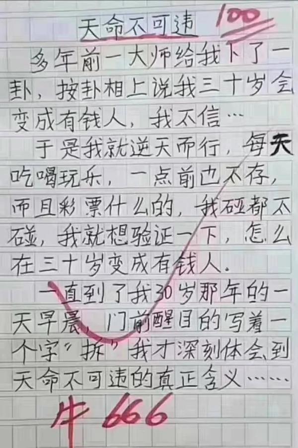 小学生的作文搞笑又经典