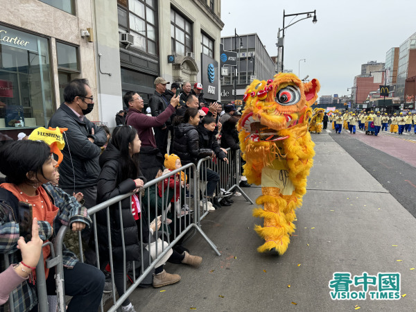 2024年2月10日，中国龙年大年初一，美国纽约市华人社区法拉盛举行盛大庆祝新年游行