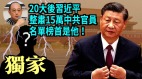 【袁红冰热点】独家：爆20大后习近平确定整肃15万中共官员榜首刘云山李长春(视频)