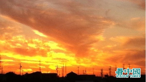 雨后的夕阳