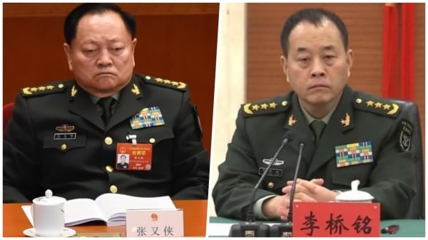 陸軍司令李橋銘現身兩會被認為是因為他與張又俠的關係密切，非習近平親信。（看中國合成圖）