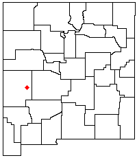 Location of the San Agustin Plains within New Mexico