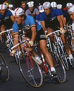 vue de Freddy Maertens au sein du peloton.