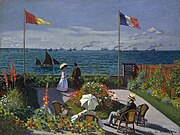 Garden at Sainte-Adresse ("Jardin à Sainte-Adresse"), 1867, Metropolitan Museum of Art, New York