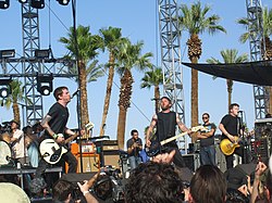 Against Me! esiintymässä Coachella festivaaleilla vuonna 2007