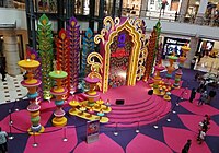 Deepavali decoration at Suria KLCC's centre court.