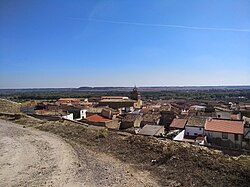 View from the climb to the Santacara castle