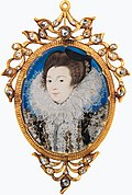 Nicholas Hilliard: Portrait of a Woman, 1597, Vellum (47 × 39 mm)