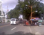 Pedro Guevara Avenue, in front of the Iglesia ni Cristo church.