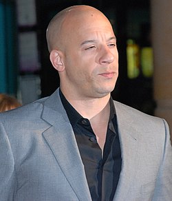 Dominic Toretton näyttelijä Vin Diesel Fast & Furious -elokuvan ensi-illassa vuonna 2009.