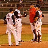 Lansing Lugnuts mound visit