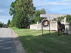 Village entrance