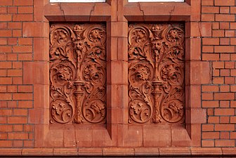 Terracotta panels on the southern façade