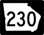 State Route 230 marker