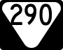 State Route 290 marker