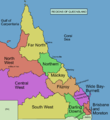 Image 21Commonly designated regions of Queensland, with Central Queensland divided into Mackay and Fitzroy subregions (from Queensland)