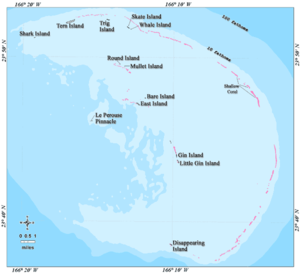 Karte der French Frigate Shoals