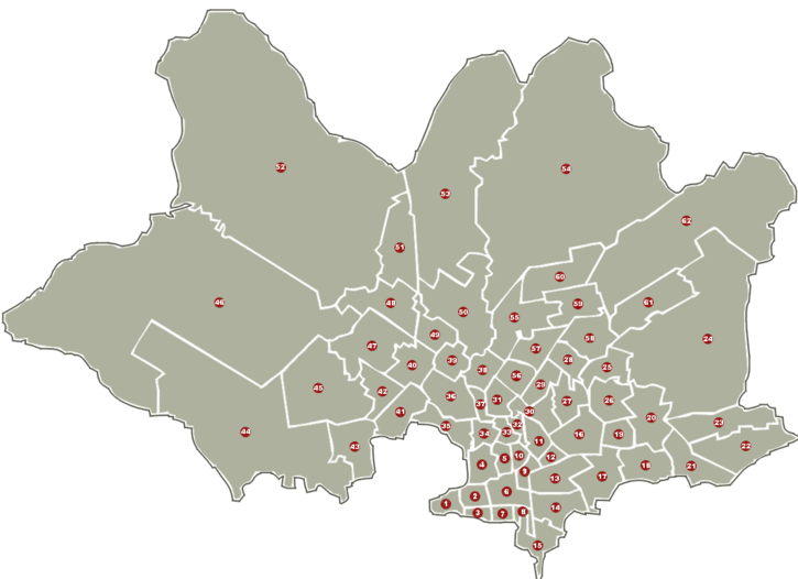 Map of Montevideo