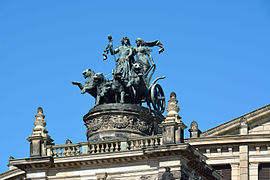 Pantherquadriga en la Ópera Semper en Dresde