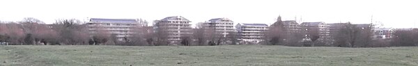 Blick auf die Studentenwohnheime der Universität Oxford