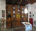 The interior of the church with the iconostasis