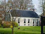 Close-up van het voorhuis van boerderij Ernstheem