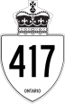 Highway 417 marker