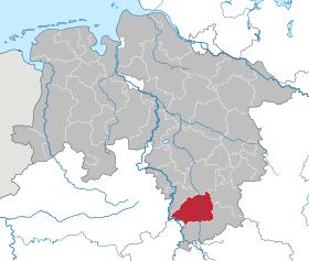 Localisation de Arrondissement de Northeim