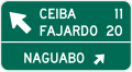 D1-3b Combination destination and distance (2 lines) / destination