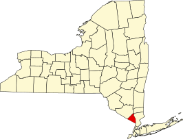 Locatie van Rockland County in New York