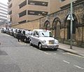 Taxicab rank outside Liverpool Lime Street station