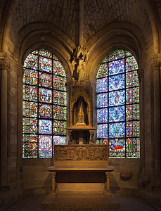 The axial chapel of the Virgin (12th c.)