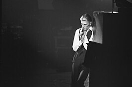 David Bowie als The Thin White Duke tijdens de Isolar – 1976 Tour op 26 februari 1976 in Toronto