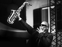 Maceo Parker beim Liri Blues Festival, Italien, 2009