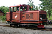 25.–27. KW Die Rangier-Diesellokomotive Z4p 321 der ehemaligen schwedischen Staatsbahn Statens Järnvägar der Museumsbahn Jädraås–Tallås Järnväg (August 2008).