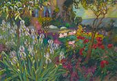 c. 1920, Le Jardin aux iris, huile sur toile, 80,9 × 116,2 cm