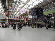 ロンドン・ヴィクトリア駅のコンコース