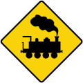 Level crossing without barriers ahead