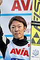 Kobayashi på seierspallen i Klingenthal i 2017