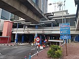 Exterior view of the LRT station