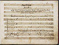 Image 4 Griselda (A. Scarlatti) Manuscript: Alessandro Scarlatti Griselda is an opera seria in three acts by the Italian composer Alessandro Scarlatti. First performed in 1721, it is based on the story of Patient Griselda from Giovanni Boccaccio's Decameron. The libretto is by Apostolo Zeno, with revisions by an anonymous author. This manuscript copy by Scarlatti, held at the British Library, is of act one, scene one. More selected pictures