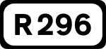 R296 road shield}}