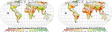Erosió del sòl. Canvis previstos entre el 2015 i el 2070