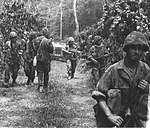 Tropas portuguesas em Moçambique durante a guerra de independência do país.